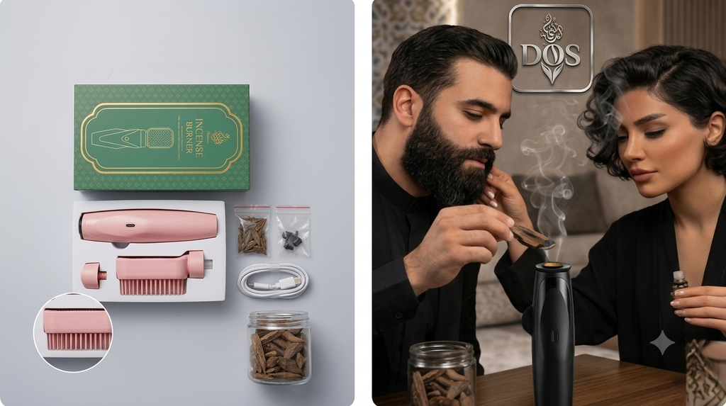 Brosse Dubaï Oud & Senses électrique — Le rituel capillaire signature
