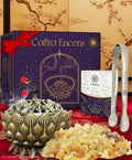 Coffret Encens Oliban Naturel – Boswellia Serrata 100g + Encensoir + Pince