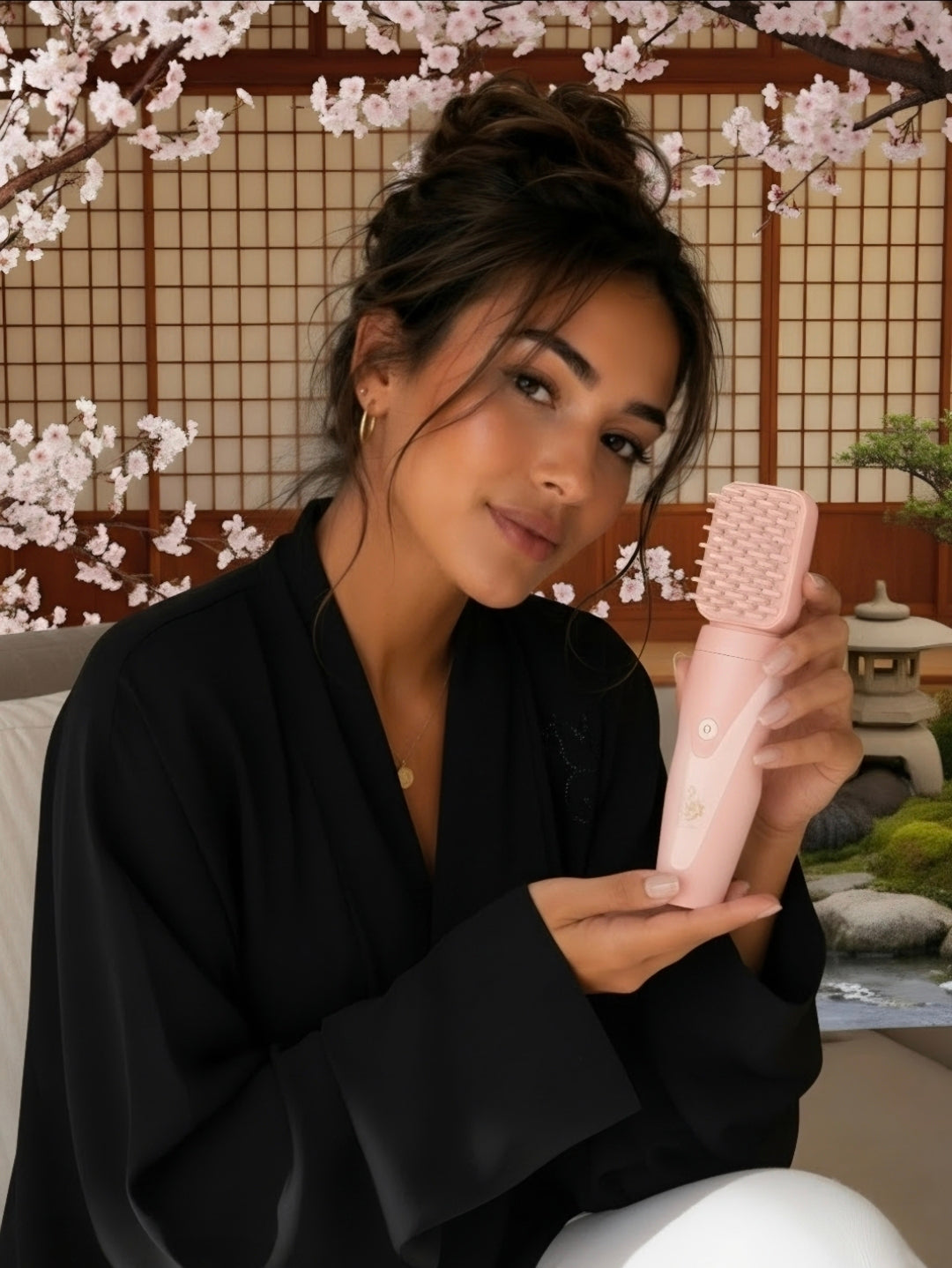 Brosse Dubaï Oud & Senses électrique — Le rituel capillaire signature